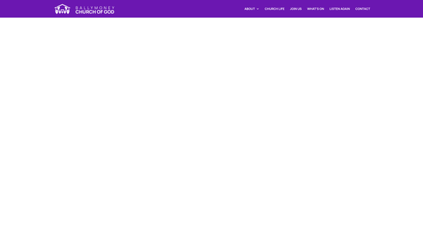 Screenshot of the The Church Of God At Ballymoney website