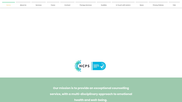 Screenshot of the uHub Therapy Centre website