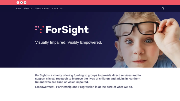 Screenshot of the ForSight Ltd website