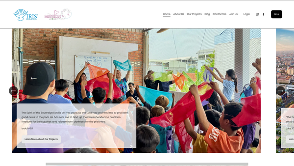 Screenshot of the The Mission Worldwide website