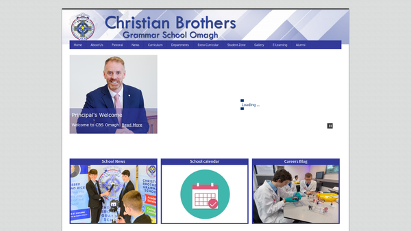 Screenshot of the Cairde na mBraithre website