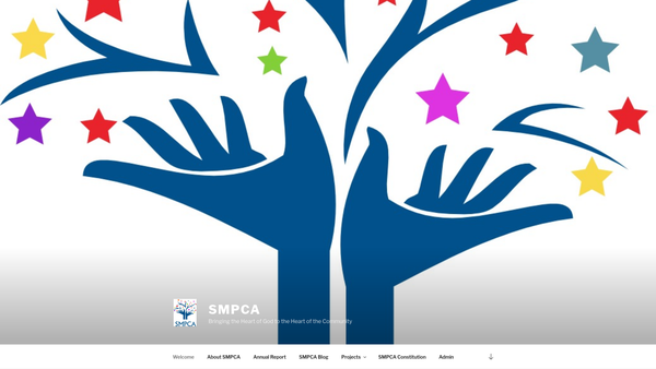 Screenshot of the St Mark's Parish Community Association website