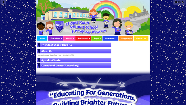 Screenshot of the The Friends of Chapel Road Primary School website