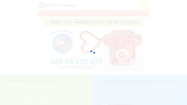 Screenshot of the Connect Fermanagh website