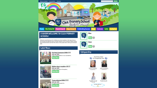 Screenshot of the Friends of Clea website