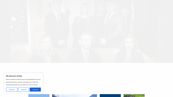 Screenshot of the Visually Impaired's Former Residents Trust website
