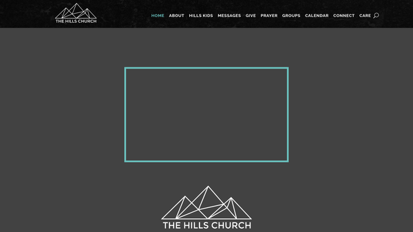 Screenshot of the The Hills Church Ltd website