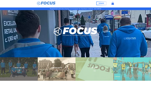 Screenshot of the Focus website