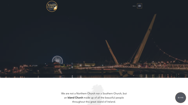 Screenshot of the Island Church LTD website