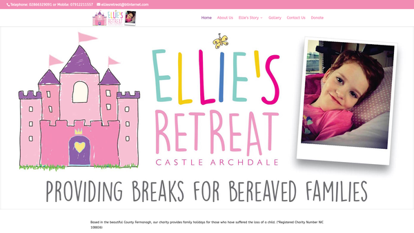 Screenshot of the Ellie's Retreat (Incorporating H-Abc Research) Limited website