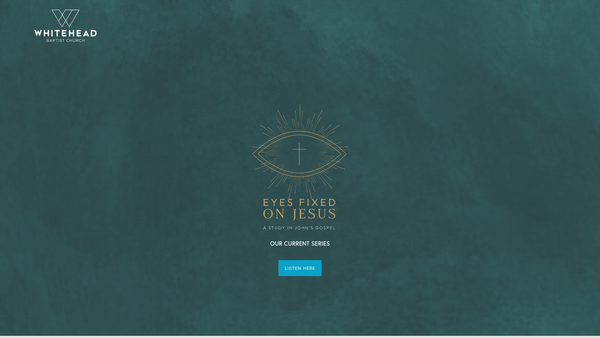 Screenshot of the Whitehead Baptist Church website