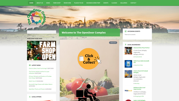 Screenshot of the The Opendoor Complex website