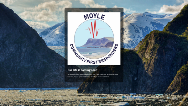 Screenshot of the Moyle Community First Responders website