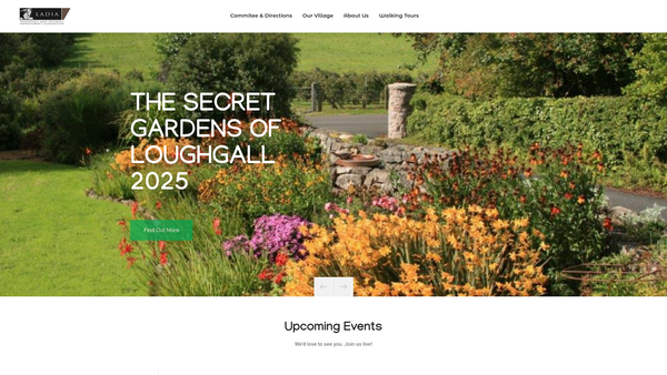 Screenshot of the Loughgall and District Improvement Association website