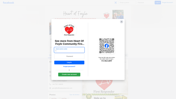 Screenshot of the Heart Of Foyle website