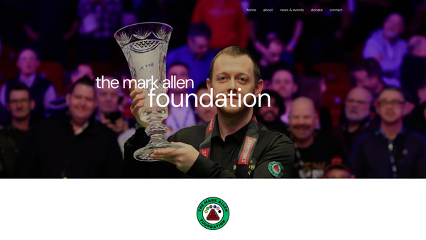 Screenshot of the Mark Allen Foundation Ltd website
