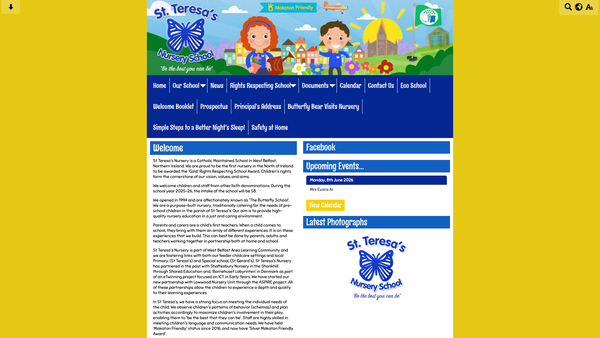 Screenshot of the Butterfly Buddies website