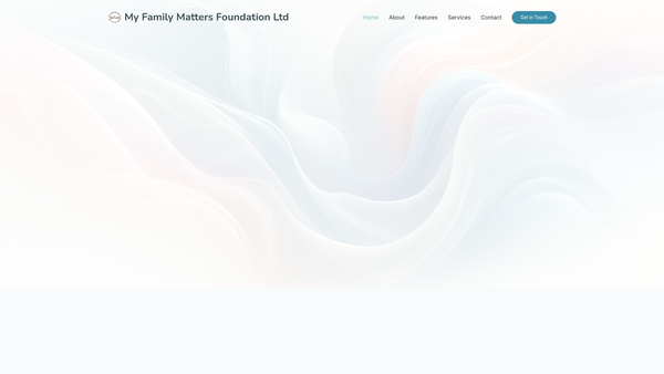 Screenshot of the My Family Matters Foundation Ltd website