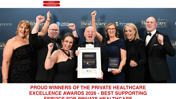 Screenshot of the Heart Failure Warriors NI website