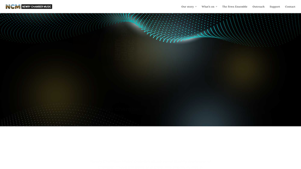 Screenshot of the Newry Chamber Music website