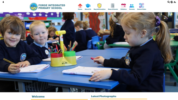 Screenshot of the Forge Integrated Playgroup website