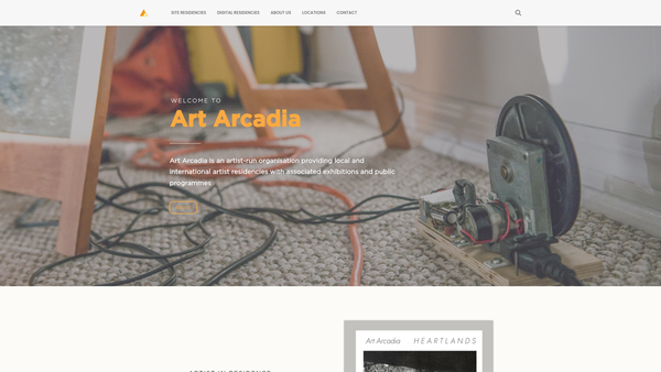 Screenshot of the Artarcadia Ltd website