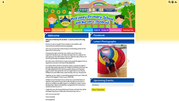 Screenshot of the McKinney PS PTA website