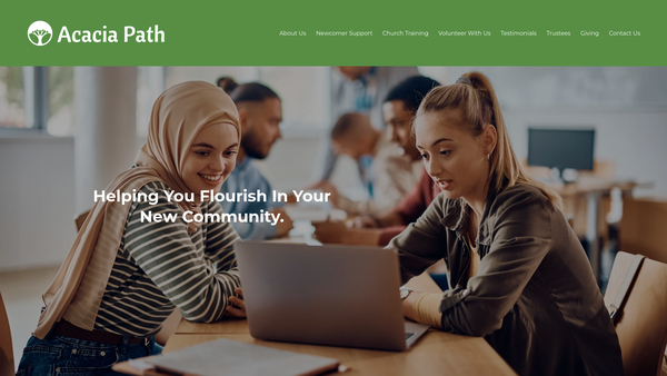 Screenshot of the Acacia Path Limited website