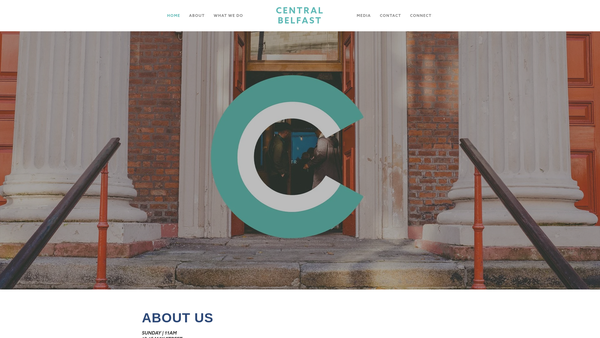 Screenshot of the The Central Belfast Congregation of the Presbyterian Church in Ireland website