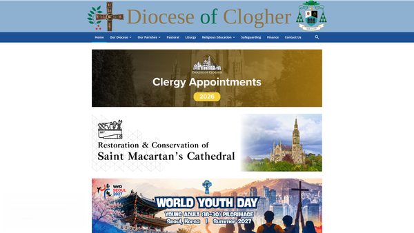 Screenshot of the St. Michael's Diocesan Trust website