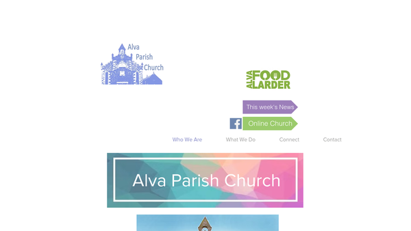 Screenshot of the Alva Parish Church Of Scotland website