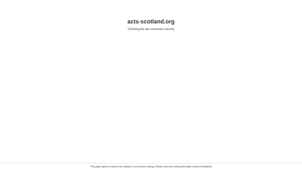 Screenshot of the Action Of Churches Together In Scotland website