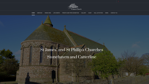 Screenshot of the St James Episcopal Church: Stonehaven website