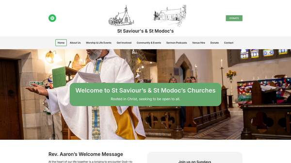 Screenshot of the St Saviours Episcopal Church: Bridge Of Allan website