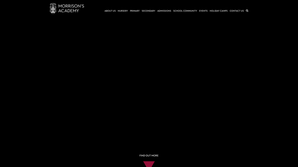 Screenshot of the The Governors of Morrison's Academy website