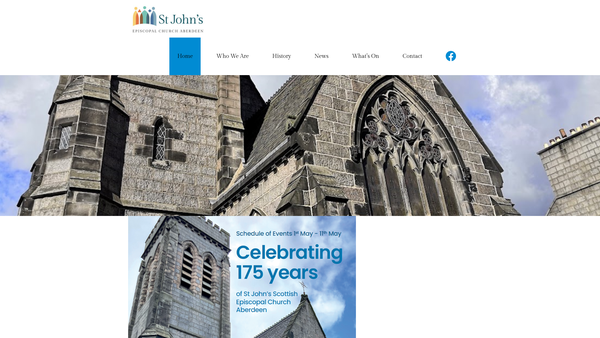 Screenshot of the St Johns Episcopal Church: Aberdeen website