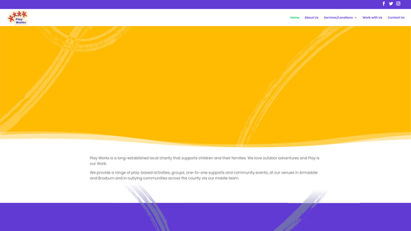 Screenshot of the Family And Community Development West Lothian website