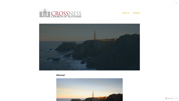Screenshot of the Cross Ness Church Of Scotland website