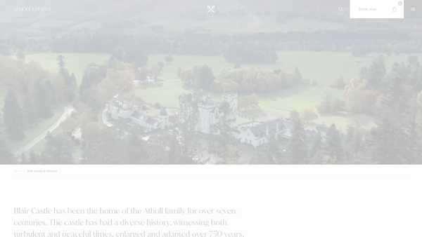 Screenshot of the Blair Charitable Trust website