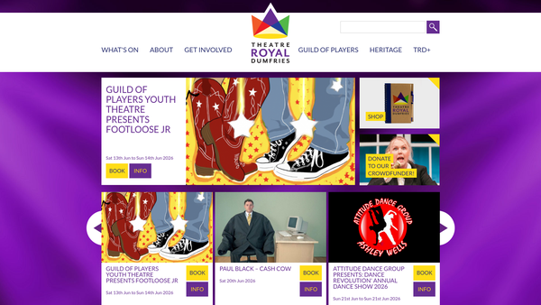 Screenshot of the Guild Of Players website