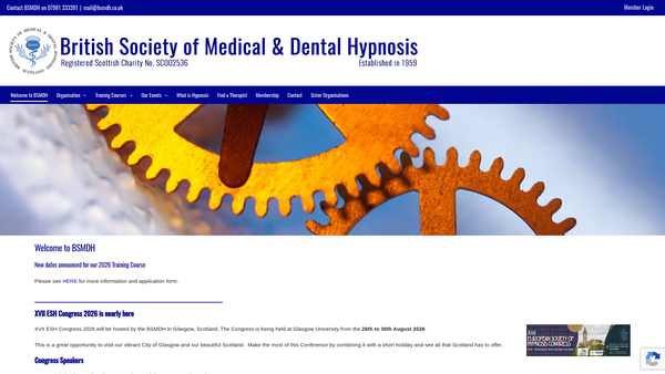 Screenshot of the The BSMDH (Scotland) website