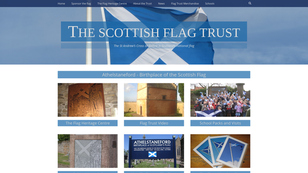 Screenshot of the The Scottish Flag Trust website
