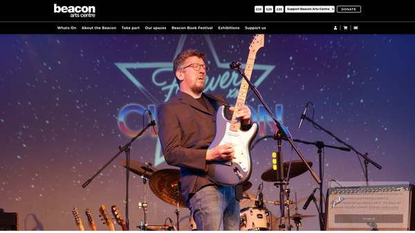 Screenshot of the Greenock Arts Guild Ltd website