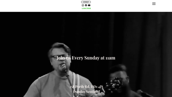 Screenshot of the Gate Church International SCIO website