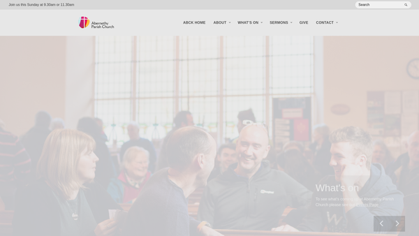 Screenshot of the Abernethy Church Of Scotland website