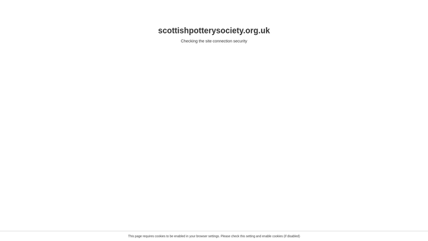 Screenshot of the Scottish Pottery Society website