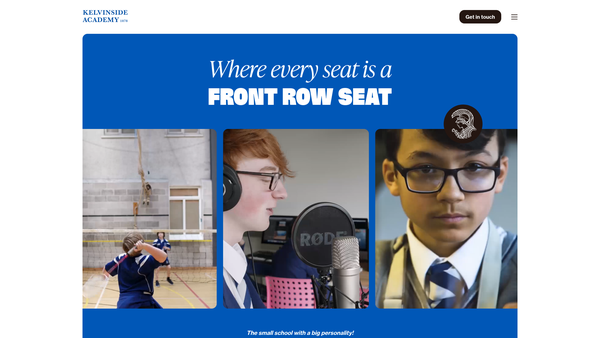 Screenshot of the Kelvinside Academy War Memorial Trust website