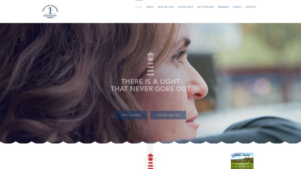 Screenshot of the Scottish Shipping Benevolent Association website