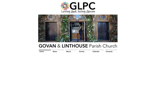 Screenshot of the Glasgow Govan And Linthouse Parish Church Of Scotland website