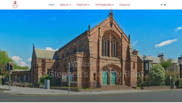 Screenshot of the St Stephen's Comely Bank Church of Scotland, Edinburgh website